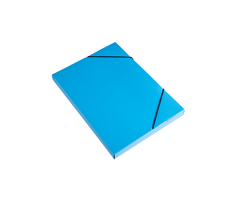 Blue Plastic Elastic Box File | B-3