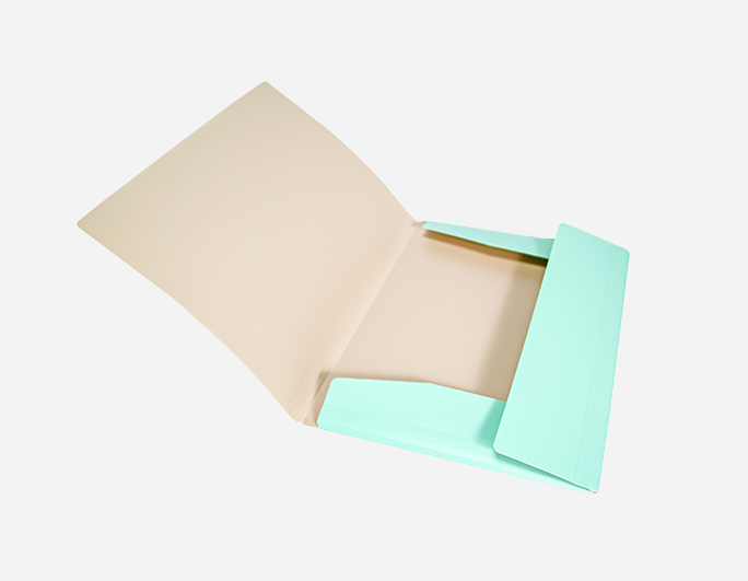 Bi-color Elastic Folder Plastic File | B-MFO-031