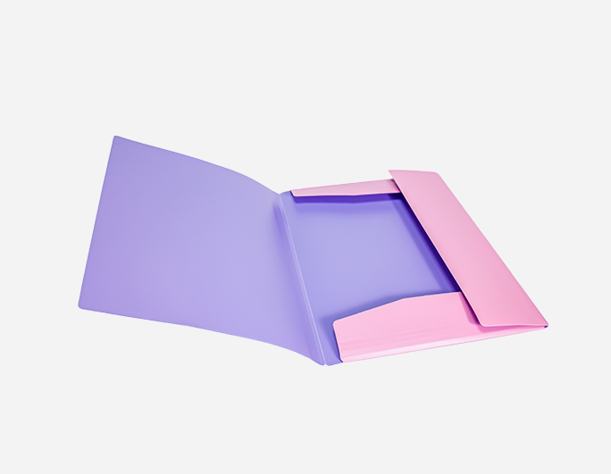 Bi-color Elastic Folder Plastic File | B-MFO-031