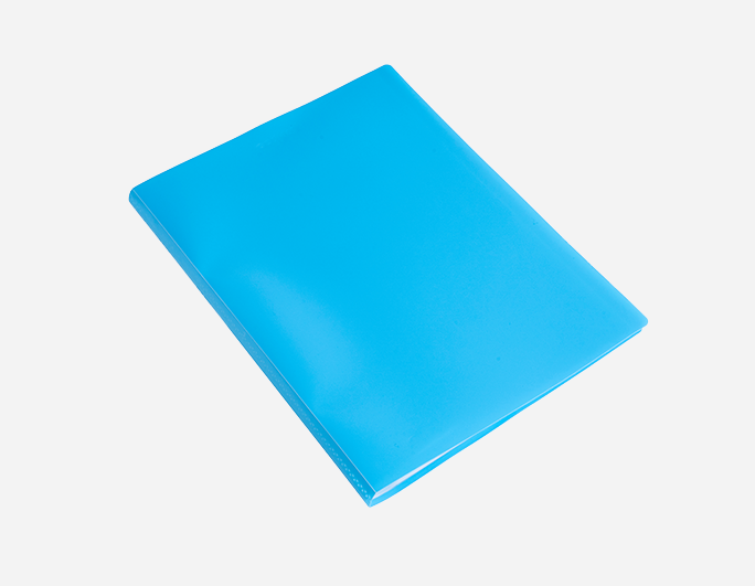 Blue Soft Cover Plastic Display Book | B-2