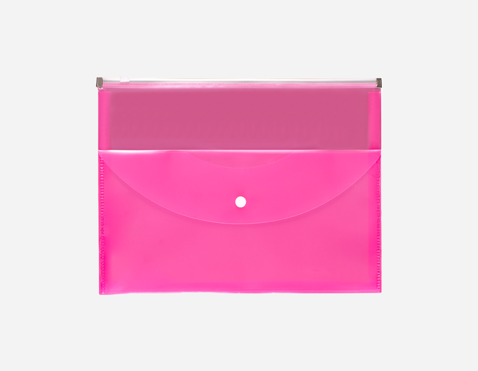 A4 Plastic Zipper Bag with Extra Coupon Size Envelope Bag | MFO-1029