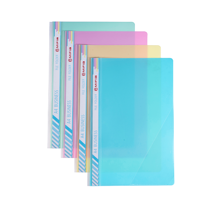 Pastel PP Report Files | Metal Clip & Spine Slot | Inside Triangle Pocket Design | P-MFO-015