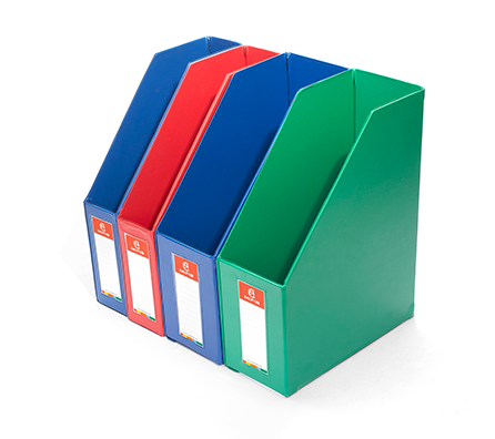 PVC Covered Magazine Storage Box | Foldable, Large Capacity & Color Options | MFO-102