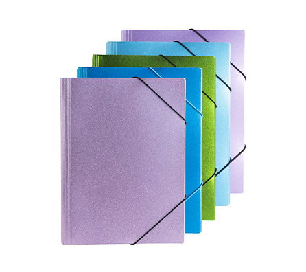 PP Glitter Metallic Elastic Folder |  MFO-8205