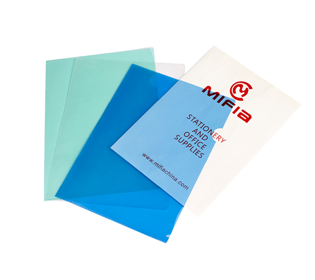 Colorful Transparent L-Shape Sheet Sleeve | MFO-052