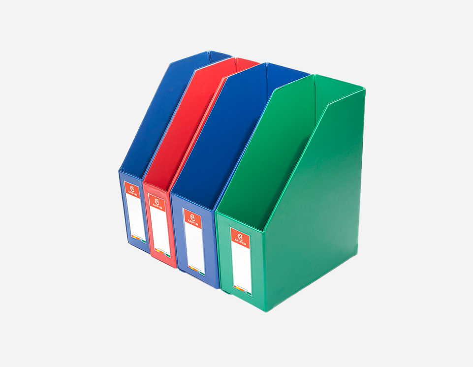 PVC Covered Magazine Storage Box | Foldable, Large Capacity & Color Options | MFO-102