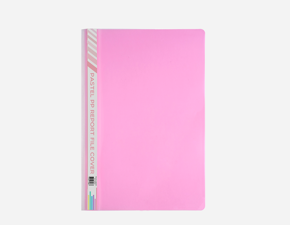 Pastel PP Report Files | Metal Clip & Spine Slot | Inside Triangle Pocket Design | P-MFO-015