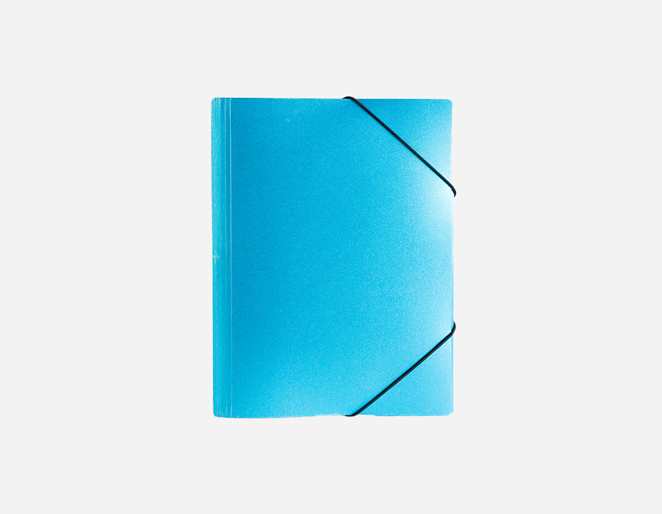 PP Glitter Metallic Elastic Folder |  MFO-8205