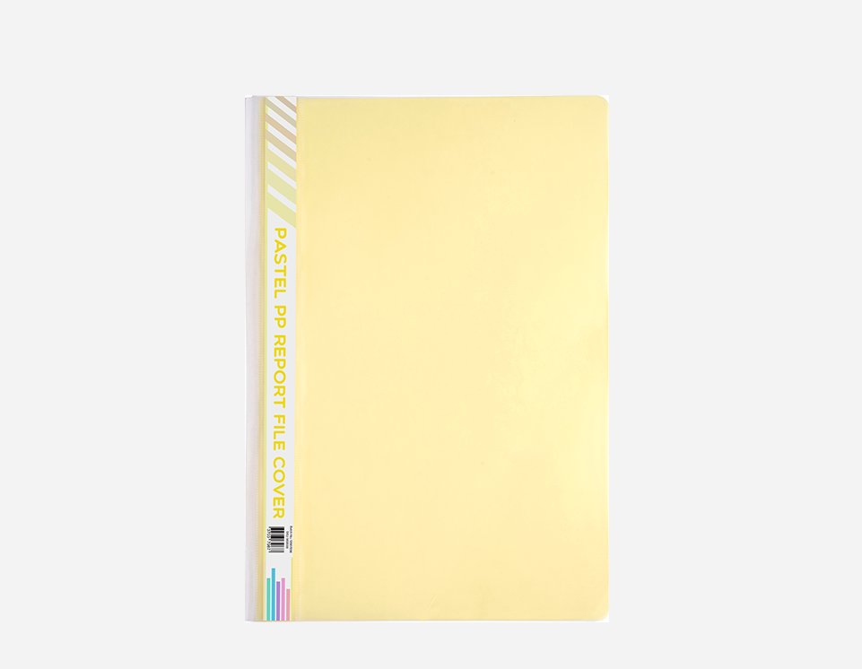 Pastel PP Report Files | Metal Clip & Spine Slot | Inside Triangle Pocket Design | P-MFO-015