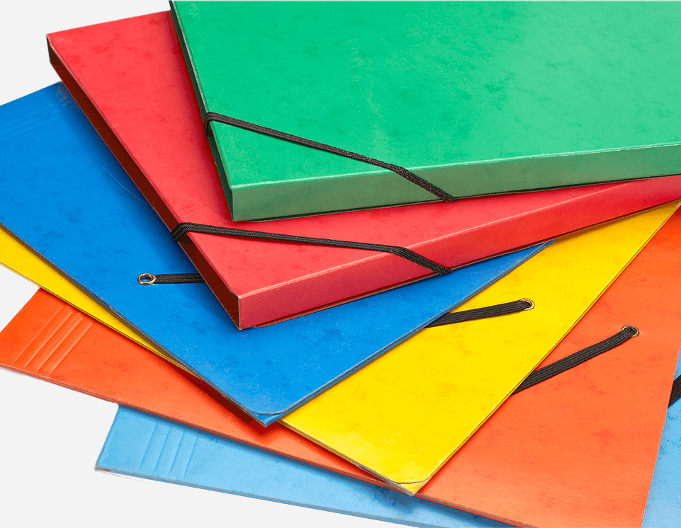 Paper Elastic Folder with spot design | MFO-010