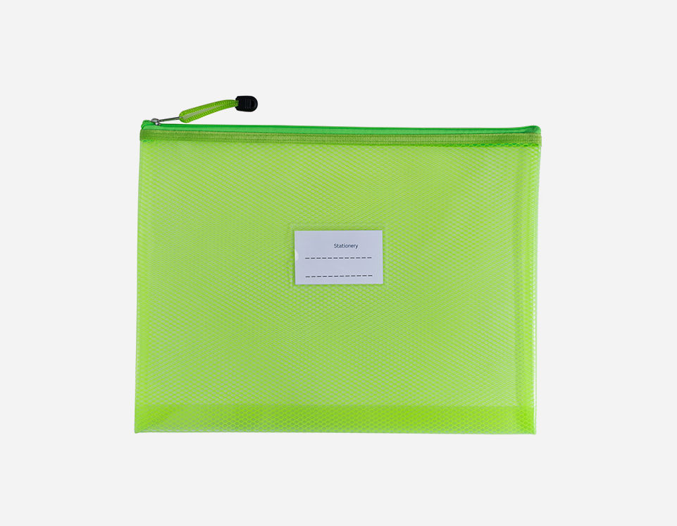 Colored EVA Mesh Bag with Name Card Holder - MFO-8147