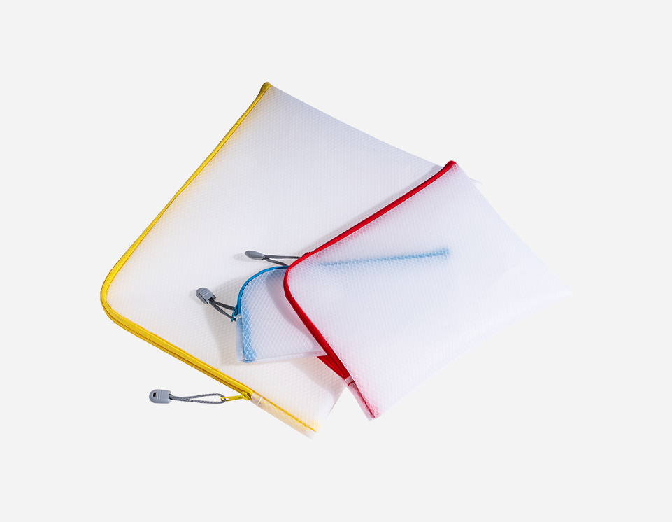 EVA Round Mesh Bag with Colored Zipper - MFO-8154