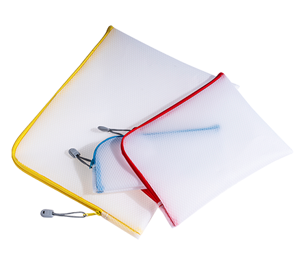 EVA Round Mesh Bag with Colored Zipper - MFO-8154