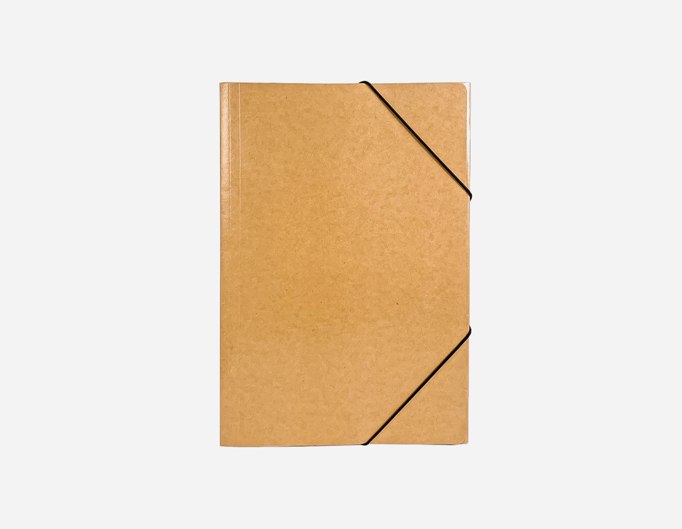 Glossy Kraft Paper 3-Flap Folder | K-MFO-011G
