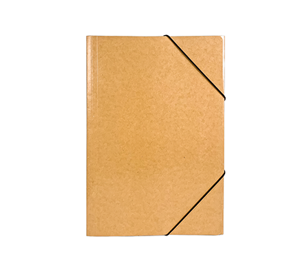Glossy Kraft Paper 3-Flap Folder | K-MFO-011G
