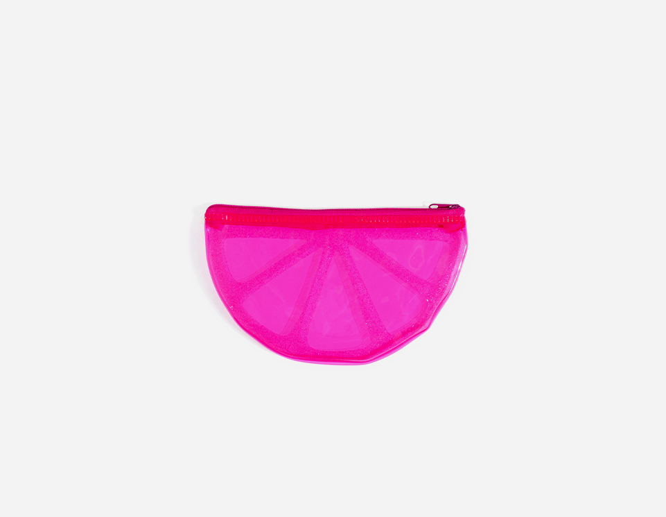 PVC Watermelon Shape Zipper Pencil Case with Glitter - MFO-8006