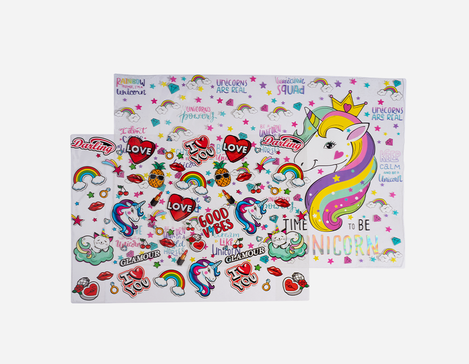 Transparent PVC Book Cover with Printing MFB-019PR 