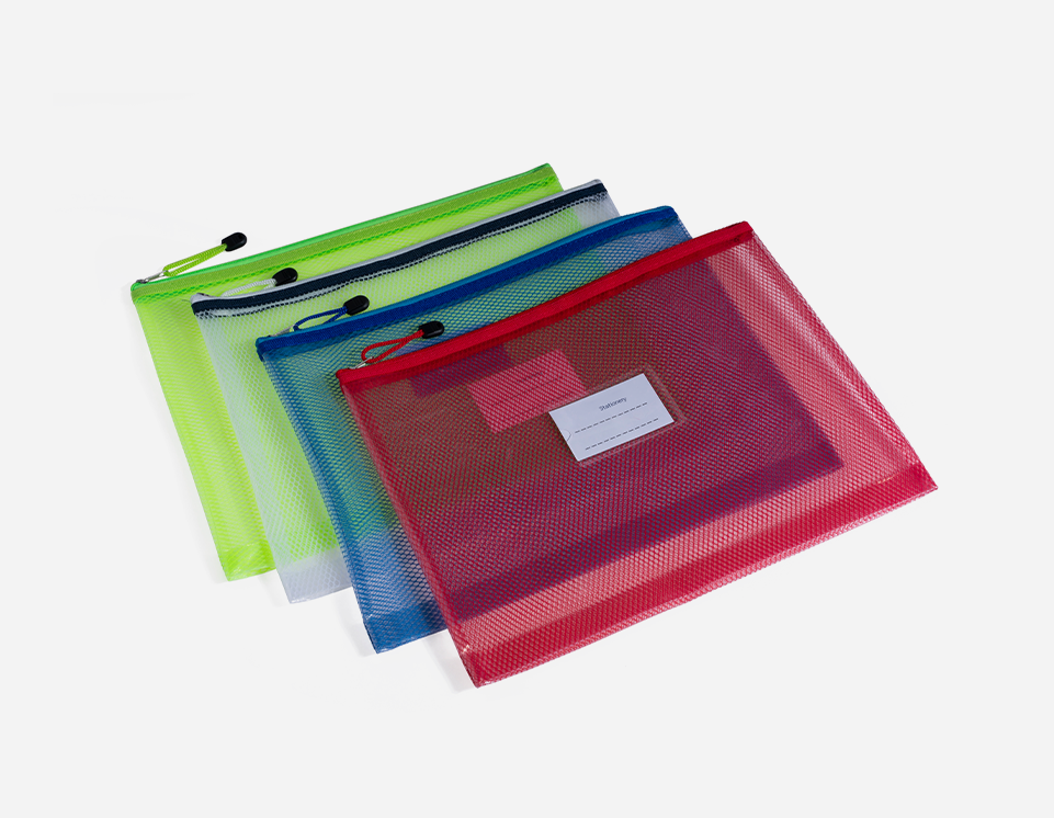 Colored EVA Mesh Bag with Name Card Holder - MFO-8147