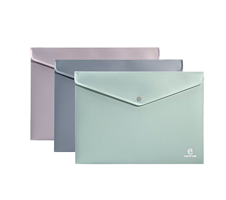 Soft Touch Solid Color Plastic Envelope Folder | MO-MFO-021