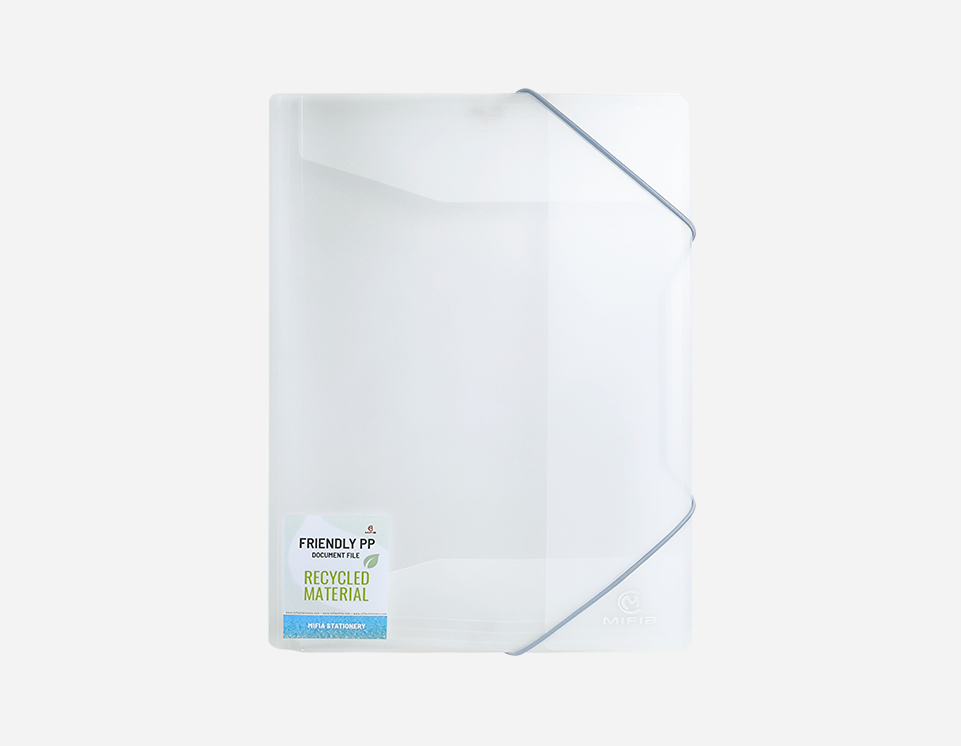 Eco-Friendly Recycled Elastic Folder Plastic File | RC-MFO-031