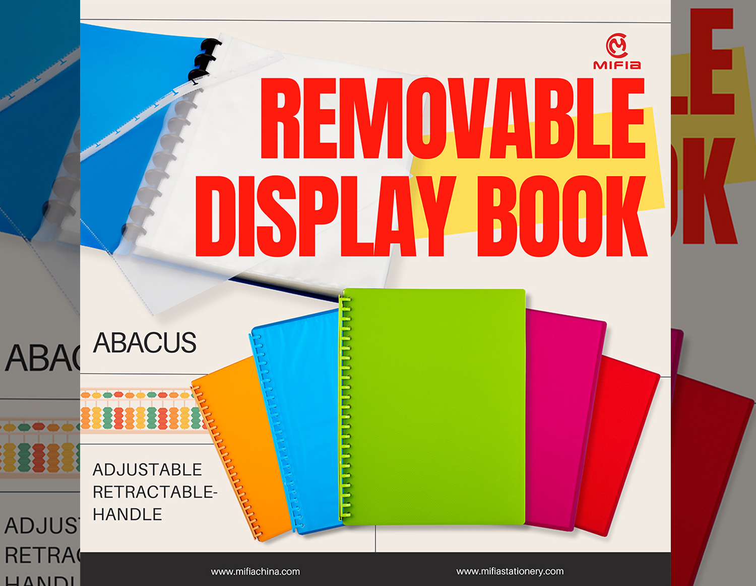 Removable Colorful Plastic Discbound Display Book |MFO-1046 