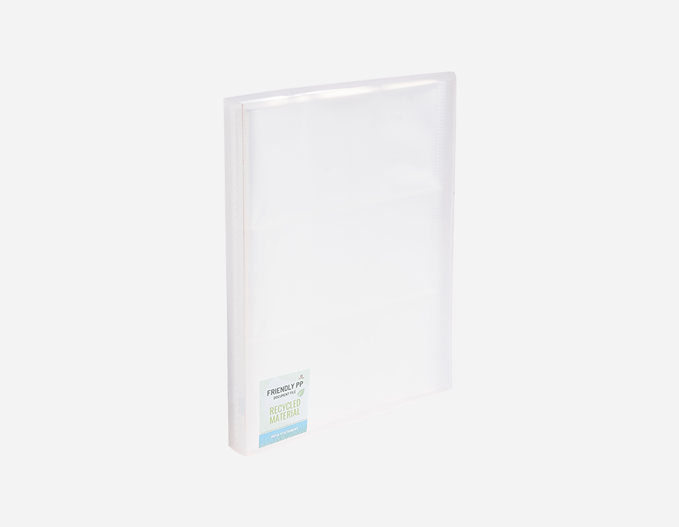 Eco-Friendly Recycled Soft Cover Plastic Display Book | RC-MFO-009