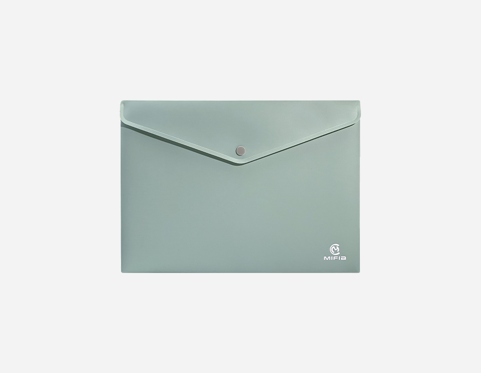 Soft Touch Solid Color Plastic Envelope Folder | MO-MFO-021