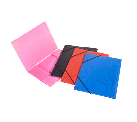 Embossed Pattern Elastic Folders | MFO-032