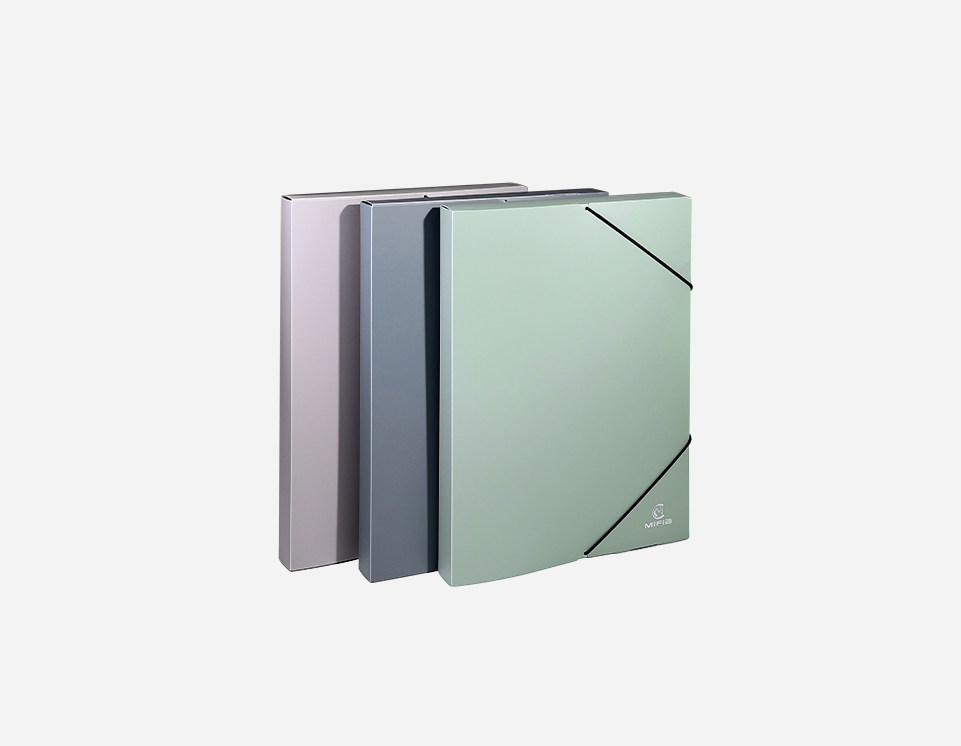 Soft Touch Plastic Elastic Box File | MO-MFO-004