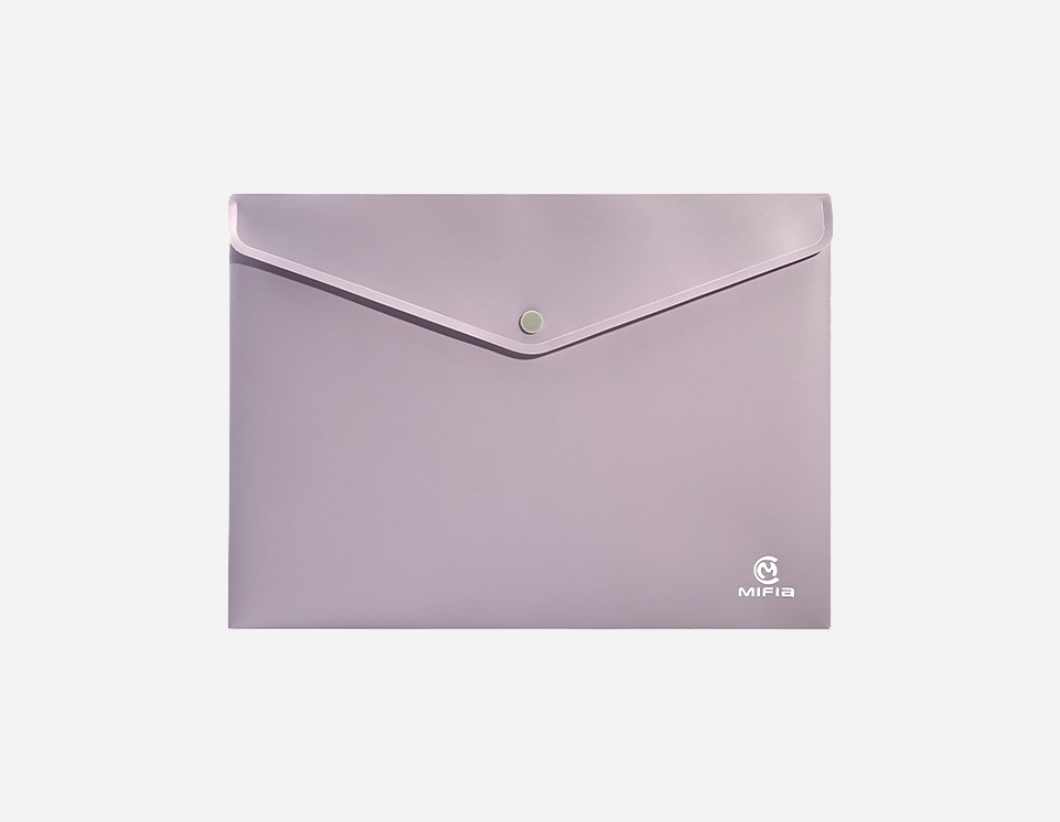 Soft Touch Solid Color Plastic Envelope Folder | MO-MFO-021