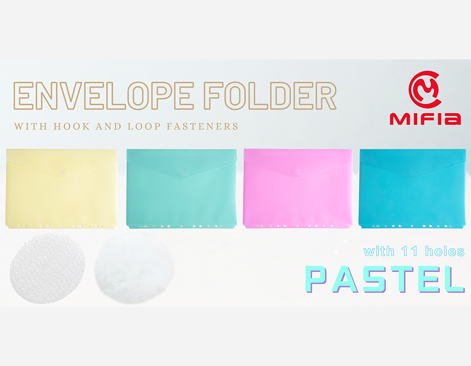 Hook & Loop Closure PP Envelope Bags with 11 Holes | MFO-P-13