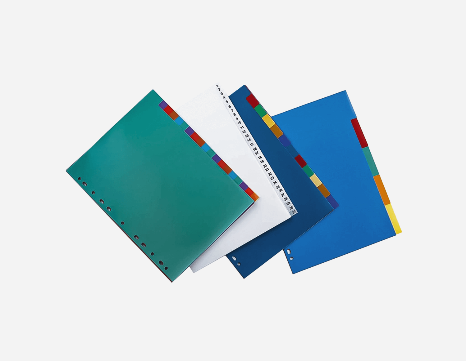 A4 PP Dividers with Colorful Tabs–Multiple Page Options-MFO-034