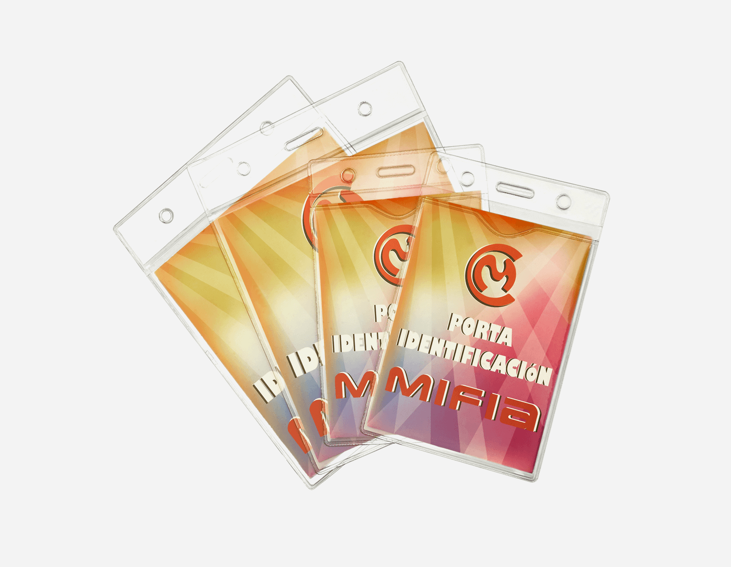 Transparent PVC Card Holder with Holes MFO-8070