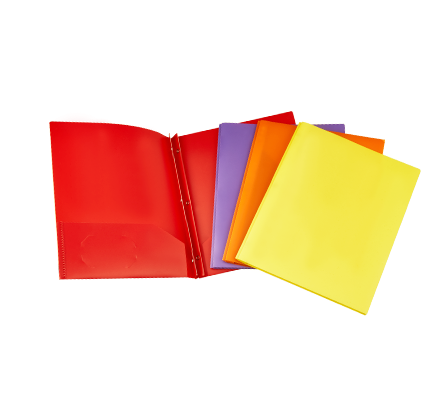 Colorful PP Twin Pocket Folder with 3 Prongs MFO-8056
