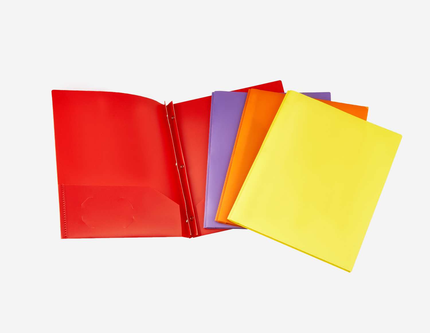 Colorful PP Twin Pocket Folder with 3 Prongs MFO-8056