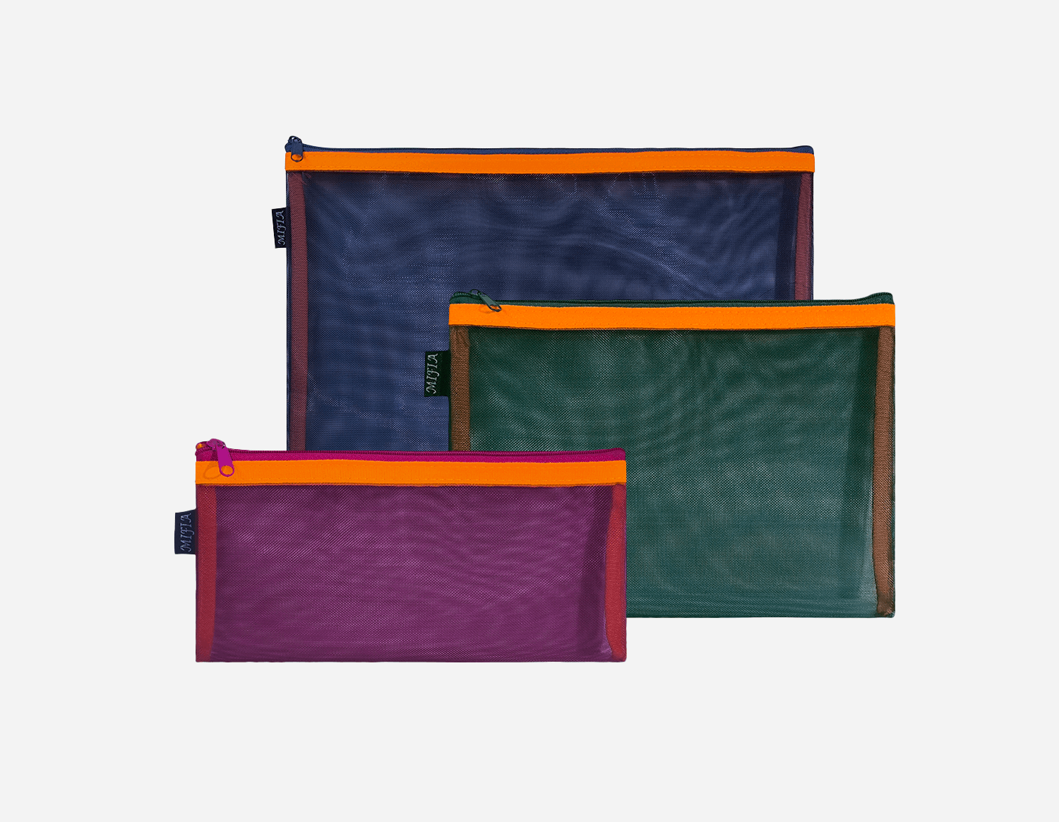 Vibrant Stripe Nylon Mesh Bags - MFO-8270