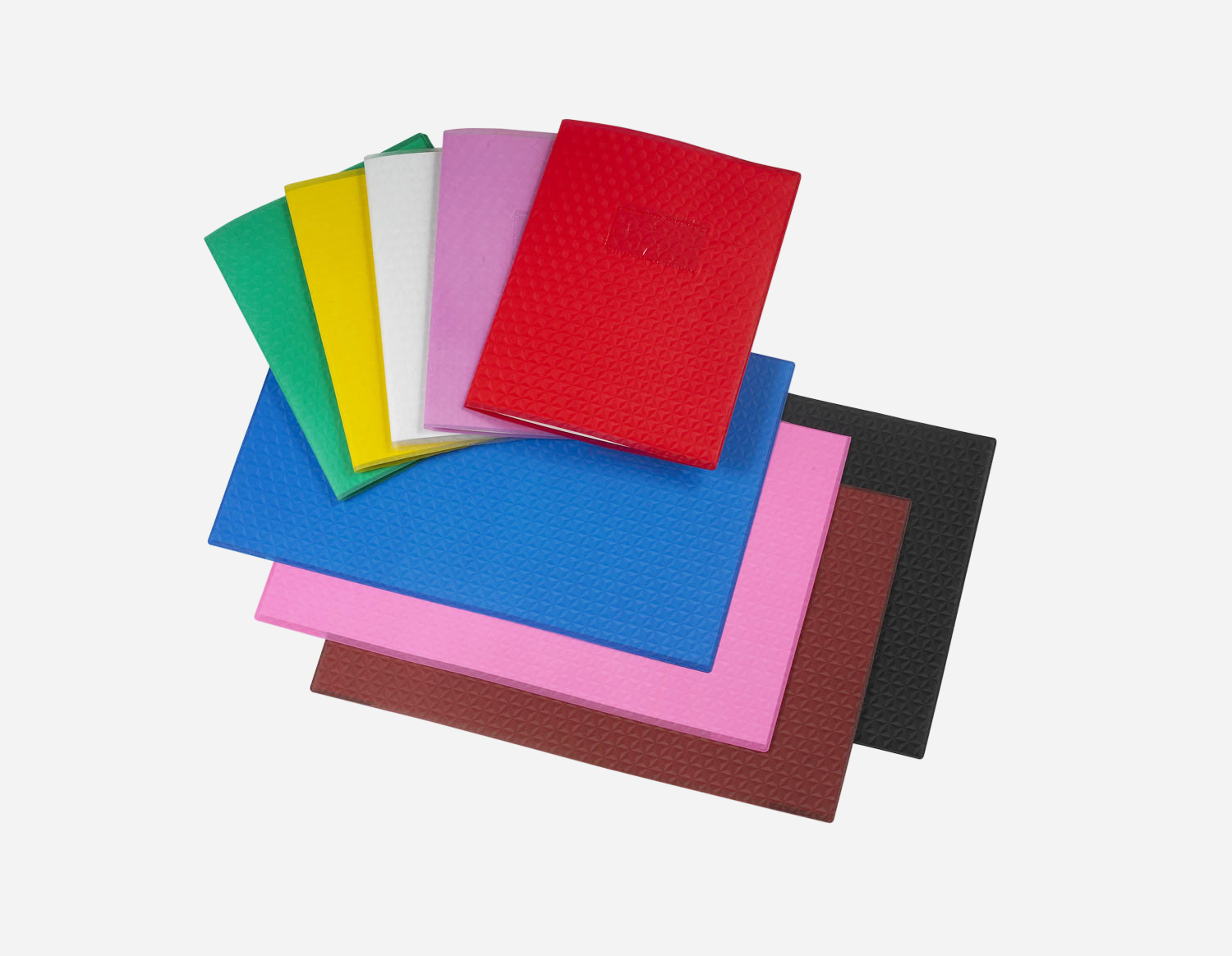 PVC Decorative Pattern Embossed Book Jacket MFB-001/MFB-002/MFB-003