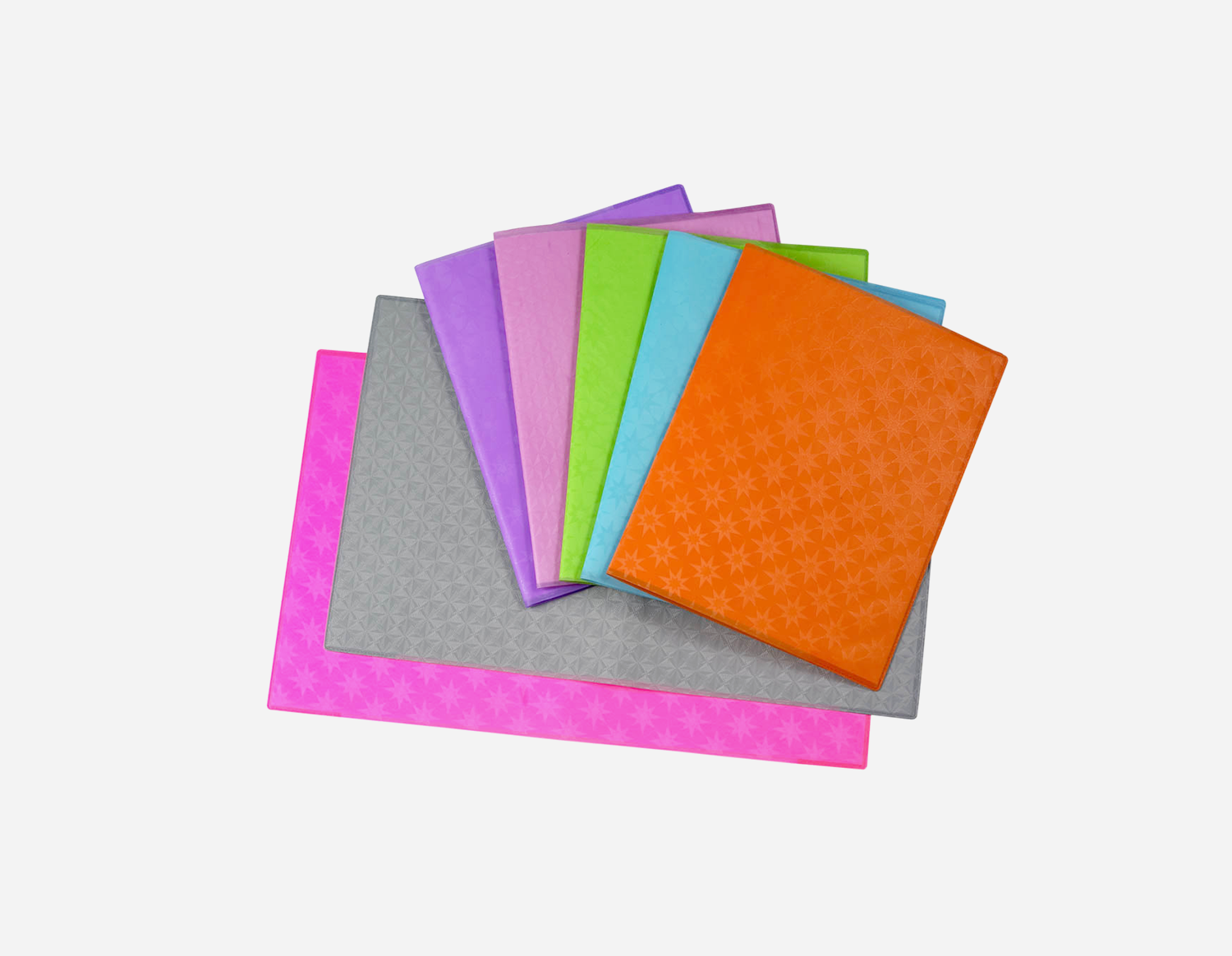 PVC Decorative Pattern Embossed Book Jacket MFB-001/MFB-002/MFB-003