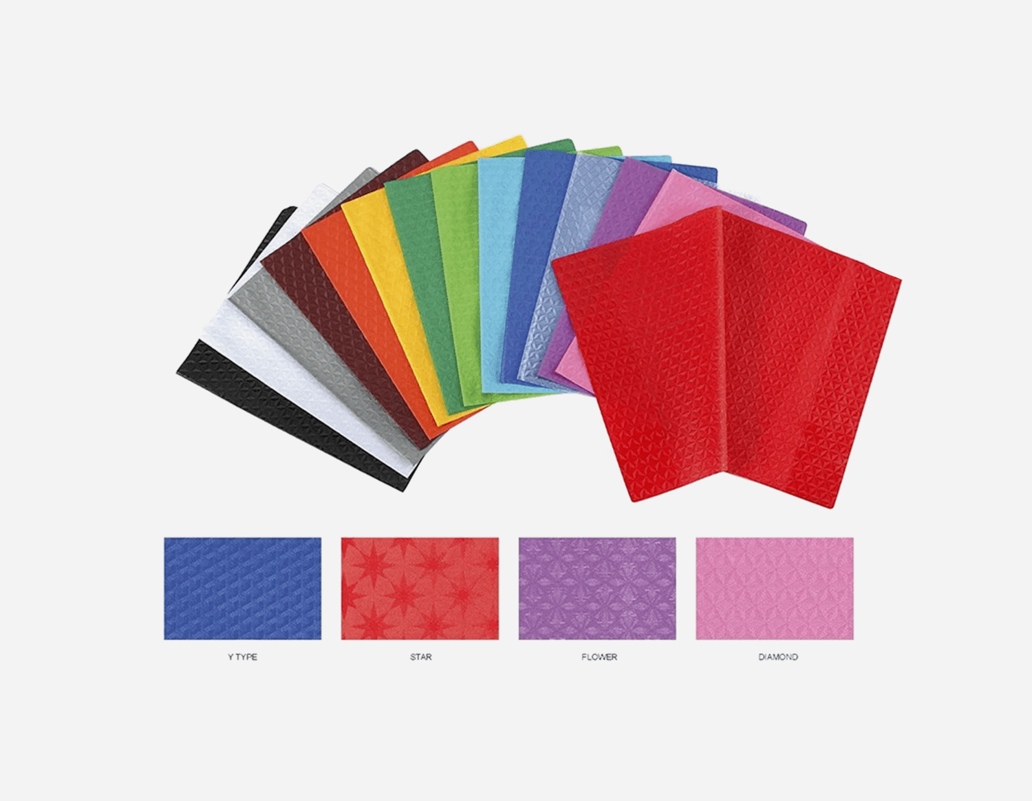 PVC Decorative Pattern Embossed Book Jacket MFB-001/MFB-002/MFB-003