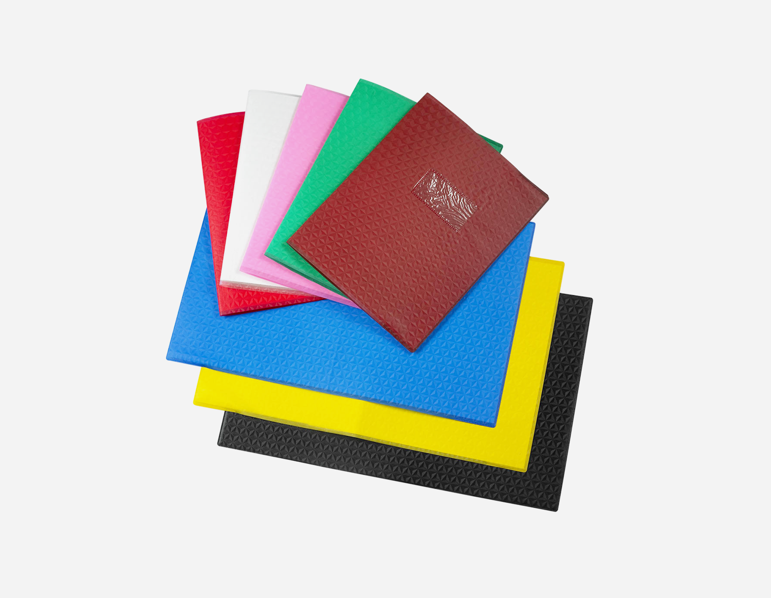 PVC Decorative Pattern Embossed Book Jacket MFB-001/MFB-002/MFB-003