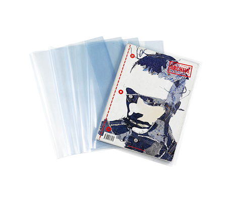 PVC Transparent Orange Peel Textured Book Cover MFB-020