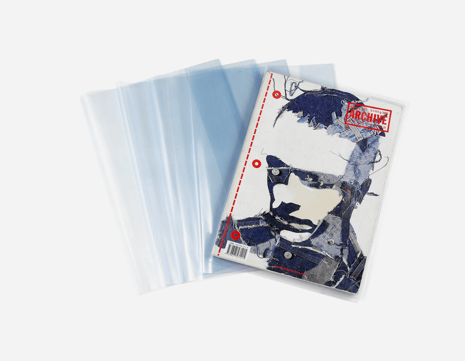 PVC Transparent Orange Peel Textured Book Cover MFB-020