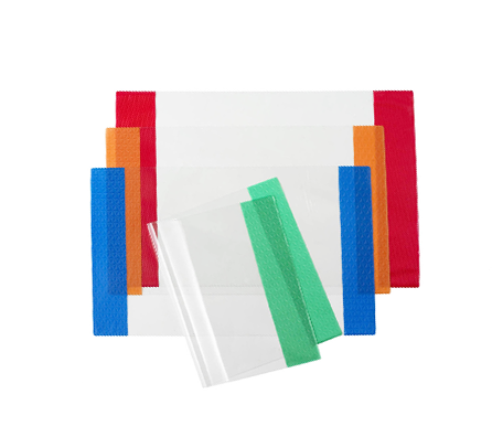 Transparent PVC Book Cover with Colorful Embossed Tape MFB-024