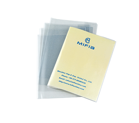 Transparent PVC Glitter Book Jacket with Glitter Finish MFB-023