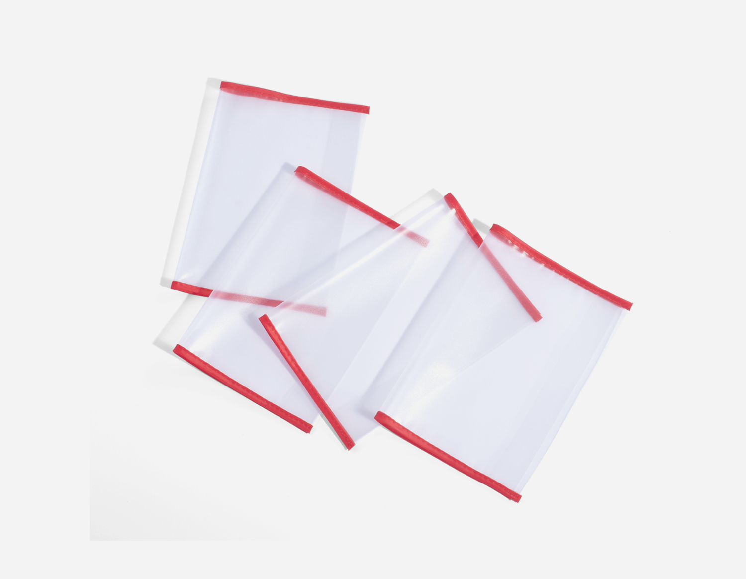 PP Frosted Book Cover with Fabric Sewn Edge - MFB-034