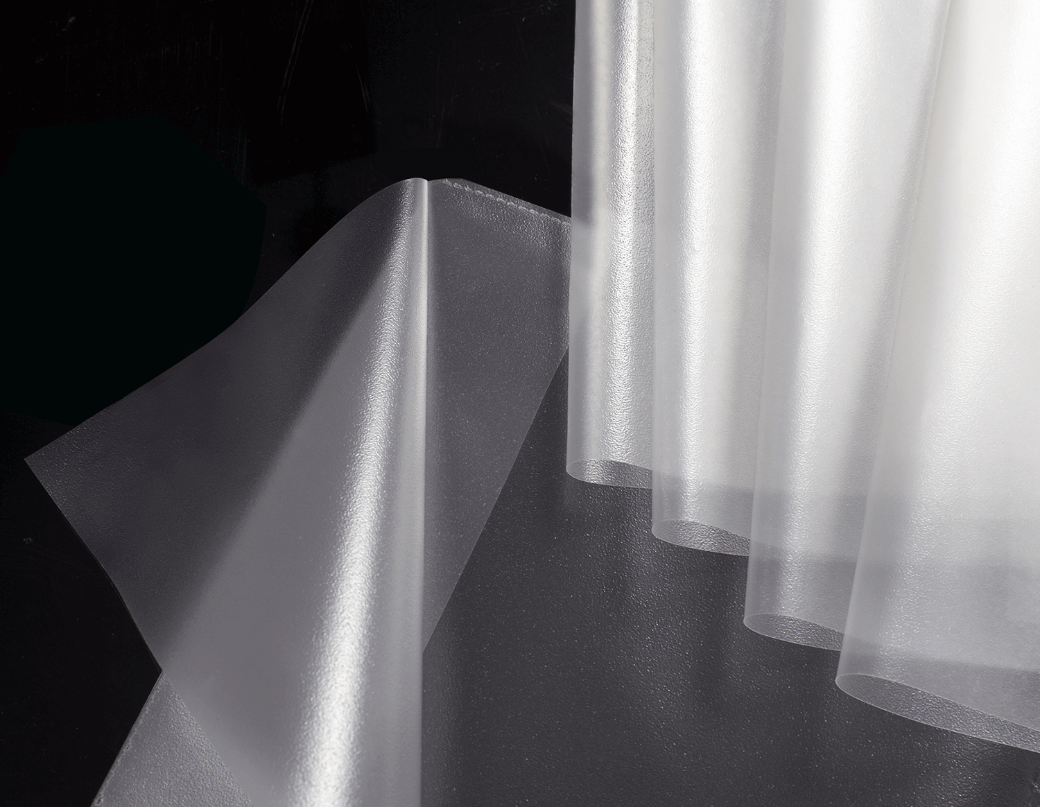 PP Transparent Orange Peel Book Cover with Dual Bookmark Flap - MFB-010