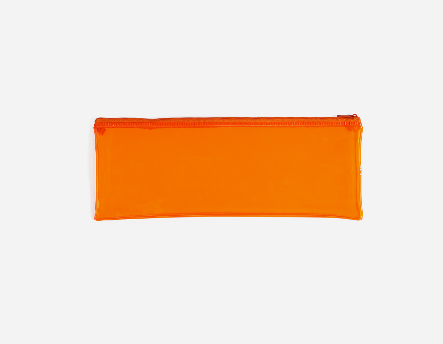 PVC Translucent Colored Pencil Bag with Matching Zipper - MFO- 1085