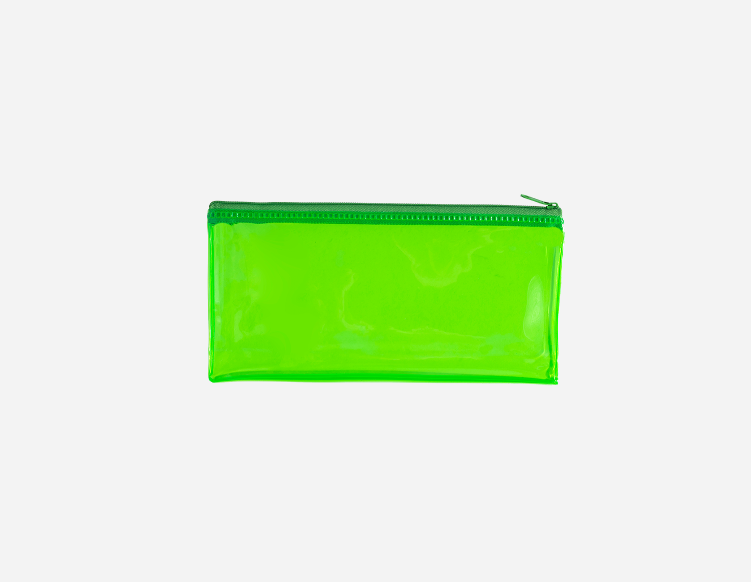 PVC Translucent Colored Pencil Bag with Matching Zipper - MFO- 1085