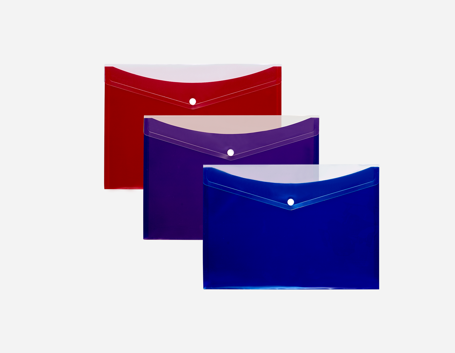 Transparent Cover PP Envelope Folder with Back Pocket | MFO-1061