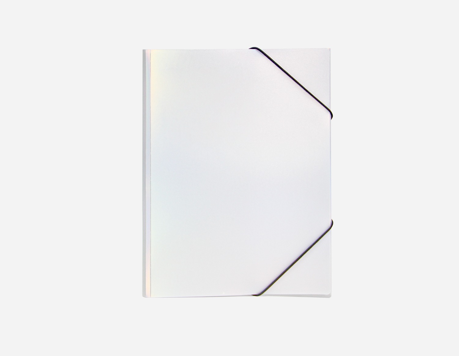 Matte Sandy Finish Plastic Laser 3-Flap Folder with Elastic | LY-MFO-031